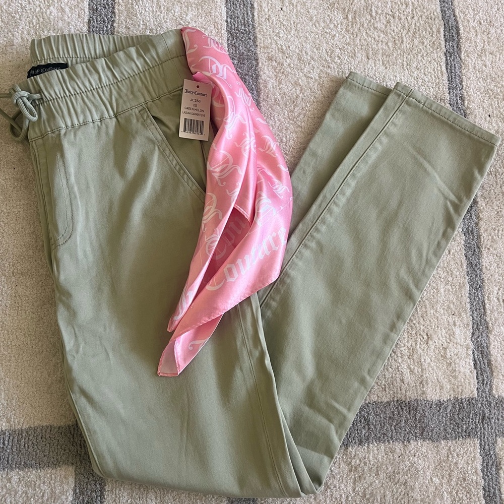 Juicy Couture Sage Skinny Pants with Pink Accent